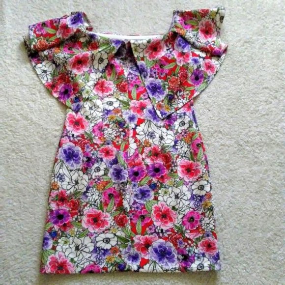 Alexia Admor Print Off the Shoulder Floral Sheath Dress - Picture 4 of 7